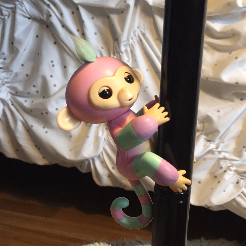 Is a fingerling that is pink blue and purple